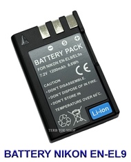 EN-EL9 \ ENEL9 \ EN-EL9a \ ENEL9a \ EN-EL9e \ ENEL9e แบตเตอรี่ \ แท่นชาร์จ \ แบตเตอรี่พร้อมแท่นชาร์จ