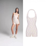 Skims Valentine's Day Kardashian HALTER Floral Print HALTER Casual Stretch HALTER Bodysuit