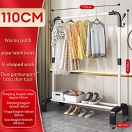 LG Rak Baju Gantung Single Rak Gantungan Baju Stand Hanger Rak Baju Pakaian Gantungan Topi Tas