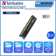 VERBATIM 512GB Vi3000 PCIe NVMe M.2 2280 Internal SSD | IpohOnline