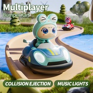 Y7 Kids Cartoon RC Car Double RC Bumper Car Drift Mini Kart