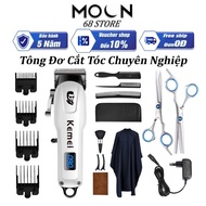 Tông Đơ Chân Viền Lưỡi Cắt Mạ Carbon Cao Cấp Kemei KM-2299 và Tông Đơ Căt Tóc LCD Kemei KM-232