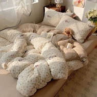 Soft lumi duvet cover set with lovely vintage patterns, duvet cover with zipper to insert the duvet