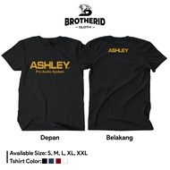 ASHLEY GOLD T-shirt Asley Pro Audio Operator Sound System Shirt