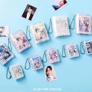 Mini photo album keychain, card photo album, 1 inch 2 inch photo storage album [phukienkpop]