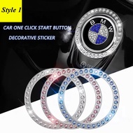 Car start button protection cover suitable for BMW 5 Series 3 Series 1 Series 7 series x1 x2 x3 x4 x5 x6 car start engine ignition device decorative sticker