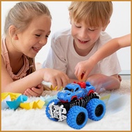 Inertia Toy Car Friction Powered Pull Back Trucks Portable Inertia Powered Toy Car for Family Girls 