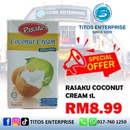 RASAKU COCONUT CREAM 1L SANTAN PEKAT 24% EXTRA RICH