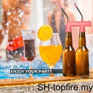 1/2/3 Double Beer Snorkel Funnel Drinking Straw Party Games Hens Bucks Entertainment