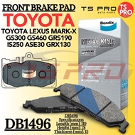 Toyota Lexus Mark-X GS300 GS460 GRS190 IS250 ASE30 GRX130 Bendix Metal King Front Disk Brake Pad Dis