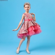 MQATZ Girls Evening Party Dress Ball Gown Kids Dresses Elegant Children Clothing Lace Wedding Prince