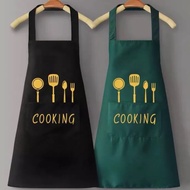 Apron For Women Waterproof Cooking Apron Cooking Bbq Baking Apron With Big Pocket oilproof