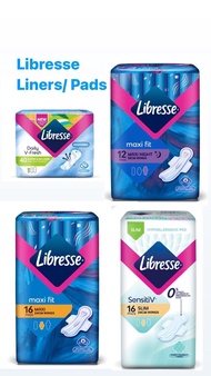 Libresse Daily V-fresh Liners 40s| Maxi Fit Maxi Night Wing 32cm 12s| Maxi Fit Wing 24cm 16s| SensitiV Slim Wing 24cm 16s