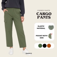 ZAADACO: UNISEX STYLISH CARGO PANTS A4113 I FREESIZE I CASUAL PANT LONG WOMEN AND MEN MULTI POCKET P
