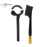 Coffee Tool Cleaning Brush Set Double-Headed Curved Coffee Brush Long-Handled Brewer Cleaning Set Co
