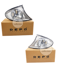 DEPO ไฟมุม ไฟเลี้ยว BMW E46 รุ่นไฟยก ตายก ปี​ 2002​ -​ 2005 ขอบขาว