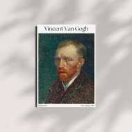 Poster Lukisan Van Gogh Potrait (Ukuran A4 dan A3) Paris Hiasan Dinding Wall Decor Aesthetic