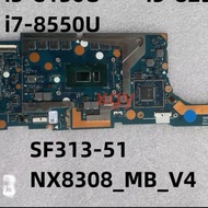 mesin mainboard motherboard copotan laptop Acer Acer Swift sf313-51 core i7 gen8