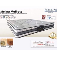 [Free Delivery] Fibre Star MELINA Anti-Static 8'' Natural Coconut Fibre with Latex Layer Top