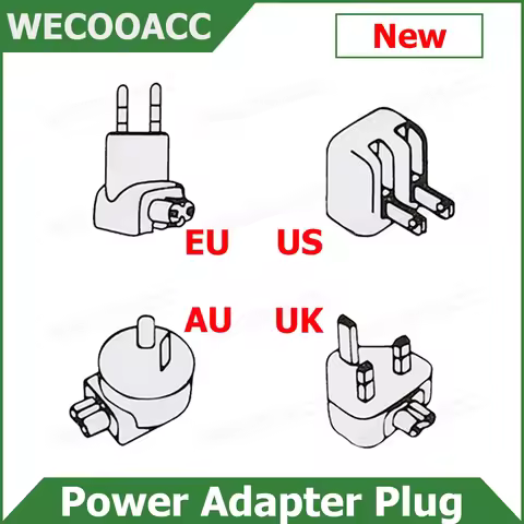 New EU US UK AU Plug Adapter For Macbook Pro Air Power Adapter Plug 45W 60W 85W 30W 61W 87W 96W 140W