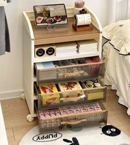 可移動落地/座枱打印機置物架-OFFICE 辨工位置寫字枱辦公桌抽屜式收納架托架架子放置櫃多功能收納推車 (U4558)