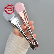 Double Head Silicone Facial Mask Brush Soft Bristle Brush Head With Scoop Facial Mask Mixer P9g8