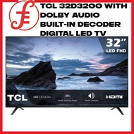 TCL 32D3200 Dolby Audio, Digital ISDBT Tuner, USB Multimedia Function DIGITAL LED TV