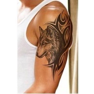 Gray wolf tattoo sticker 15x21cm MX-028
