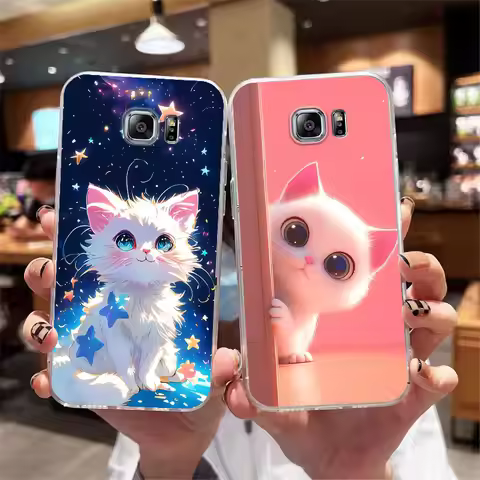 For Samsung S6 Edge S6 Edge+ Plus Phone Case Back Cover For Samsung Galaxy S 6 Shockproof Clear Soft