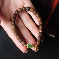 【沉香】手串女神款\手串海南\鼓珠沉香6×7mm單圈