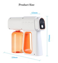 Wireless K6x Nano Spray Gun Disinfectant Sanitizer Rechargeable 380ml UV Light Bestseller