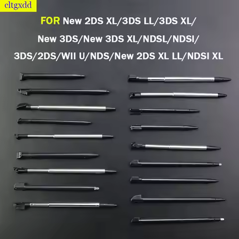 Touch Screen Pen Plastic Metal Retractable Stylus for 2DS 3DS New 2DS LL XL New 3DS XL LL for NDSL N