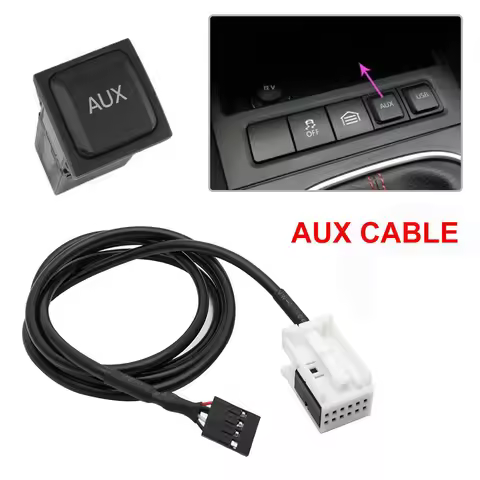 QB-Car USB AUX Switch Cable USB Audio Adapter RCD510 RNS315 For- Passat B6 B7 Golf 5 MK5 Golf 6 MK6 