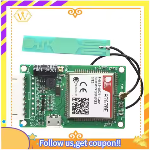 Latest-A7670E SIMCOM 4G LTE Cat1 Module 4G LTE Cat1 Module With SIM Card Slot TTL UART 2G LTE-FDD B1