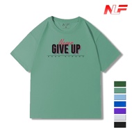 Áo Thun In Chữ NEVER GIVE UP NADC-017 - Áo Thun Nam Nữ - Dễ Phối Trang Phục