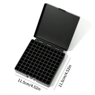 100 Compartment Ammo Box - Heavy-Duty PP Magazine, Secure Snap-Lock Lid, Clear Organization For 9mm,