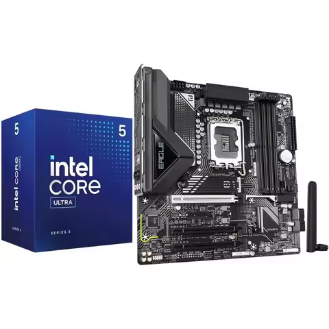 LGA1851 Desktop Motherboard Combo with 10 Core Ultra 5 225F Processor and WiFi 6E Support