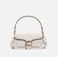 [Luxuco] Coach 73995 Tabby Shoulder Bag 26 Women Handbag Luxury Beg Tangan White