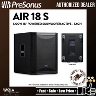 PreSonus AIR18s 1200W 18" Powered Subwoofer Active PA Subwoofer (AIR 18S / AIR-18S)