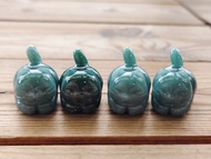 親翠 天然瓜地馬拉翡翠 冰藍綠超可愛胖趴趴貓