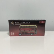 Tiny 微影 展會限定 紅電鍍 九巴 丹拿A型 雙層巴士 KMB Daimler A Bus