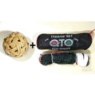 NET PACKAGE TAKRAW NET AND RATTAN TAKRAW BALL