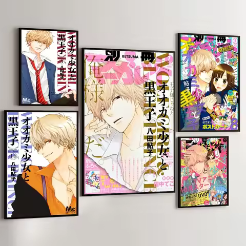1PC Ookami Shoujo To Kuro Ouji Poster Movie Sticky Posters Retro Kraft Paper Sticker Room Bar Cafe A