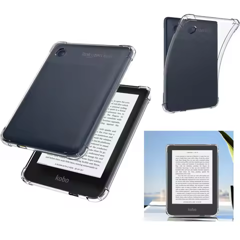 Clear Case for 6 inch Kobo Clara Colour/Clara BW/Kobo Clara 2E eReader/ Case - Silicone Back Cover