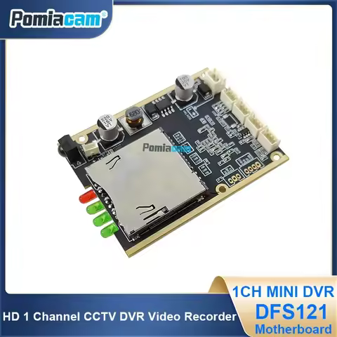 DFS121 1CH Mini Video Recording DVR Board Module CCTV Camera Recorder One Channel Board Infrared Rem