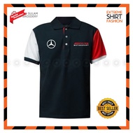 G Polo T Shirt Sulam AMG Motorsport Mercedes Benz E63s C43 Coupe Baju Lelaki Casual Cotton Fashion E