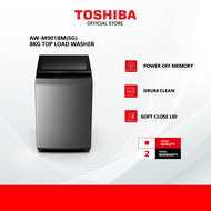 [Free Installation] Toshiba AW-M901BM(SG) 8.0 KG Top Load Washing Machine (Silver) / Mesin Basuh/ 洗衣