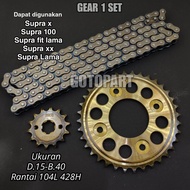 Gear gir set SUPRA X LAMA SUPRA FIT LAMA SUPRA XX girset Gearset gigi tarik model sss