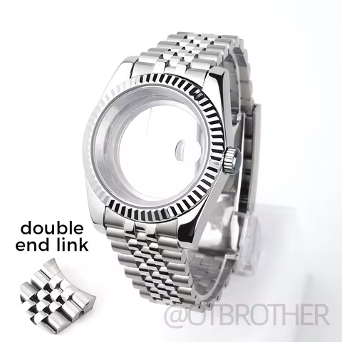 36mm/39mm High Quality Fluted Watch Case Double End Link Jubilee For Seiko Datejust Oyster NH35 Move