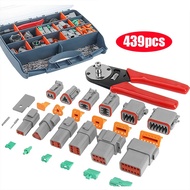 439pcs/Set Wire Connector Kit Automotive Car Electrical Wire Connector Sealed Plug Waterproof Wire C